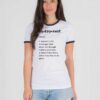 Introvert Meaning Quote Ringer Tee