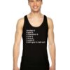 Justice League Member Species Tank Top