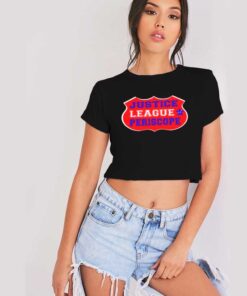 Justice League Periscope Logo Crop Top Shirt