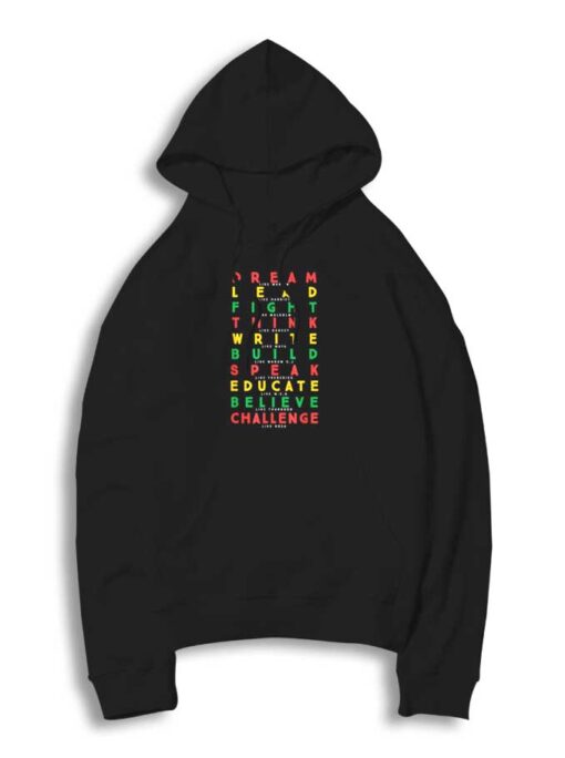 Lead Write Educate Black Month Quote Hoodie