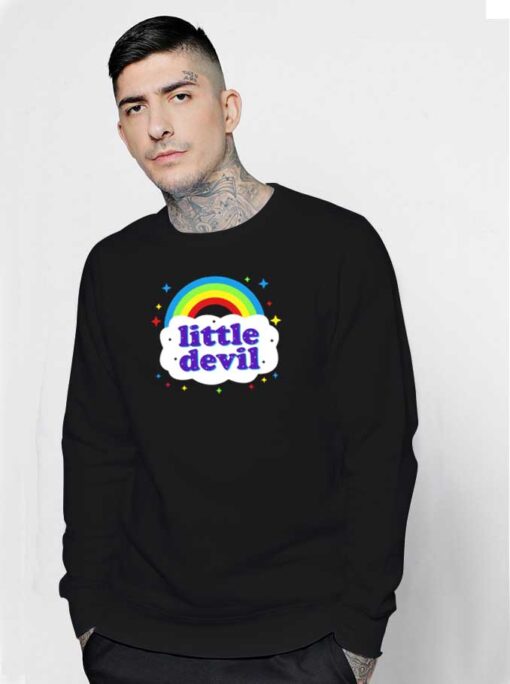 Little Devil Colorful Rainbow Cloud Sweatshirt