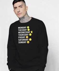 My Mood Everyday In Emoji Sweatshirt