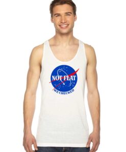 Nasa Not Flat We Checked Logo Tank Top