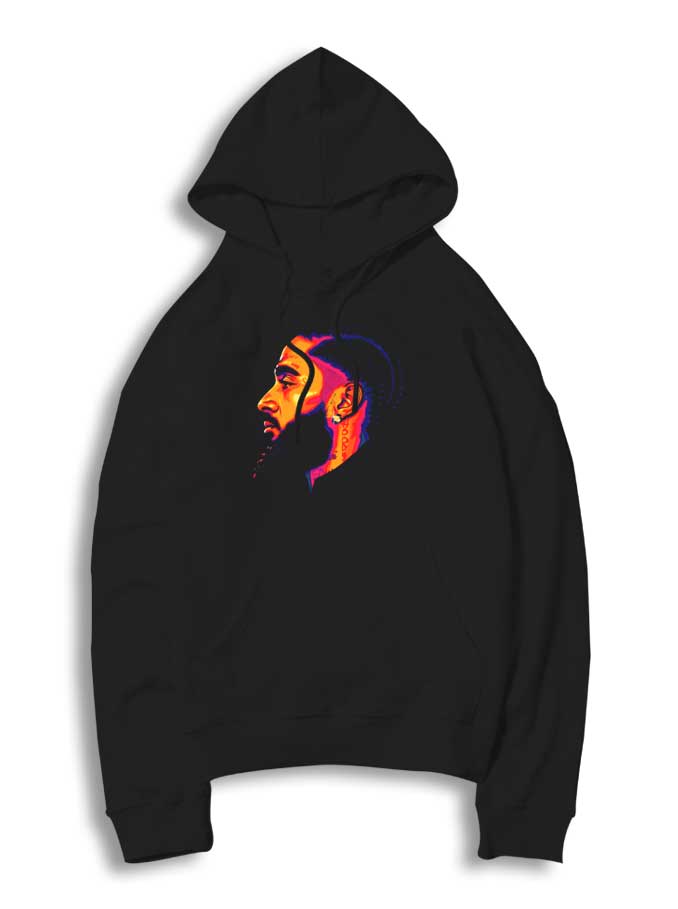 Nipsey Hussle Side Face Photo Hoodie