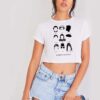 Old School Women Artist Crop Top Shirt