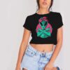 Oldschool Type Beat Bandits Alien Crop Top Shirt