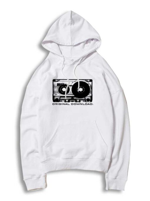 Original Download Retro Cassete Tape Hoodie