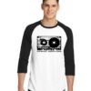 Original Download Retro Cassete Tape Raglan Tee