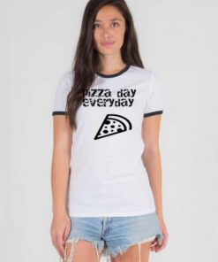 Pizza Day Everyday Pizza Slice Ringer Tee
