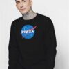 Pizza Nasa Blue Logo Sweatshirt