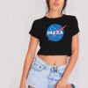 Pizza Nasa Blue Logo Crop Top Shirt