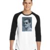 Queen Freddie Mercury In Shades Photo Raglan Tee