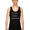 Single Taken My Wife Checklist Tank Top