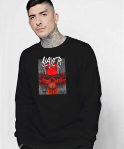 Slayer Bloody Flag Skull Cross Sweatshirt