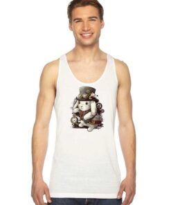 Steampunk White Rabbit Magician Tank Top