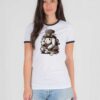 Steampunk White Rabbit Magician Ringer Tee