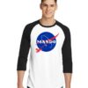 The Mando Race Nasa Logo Raglan Tee