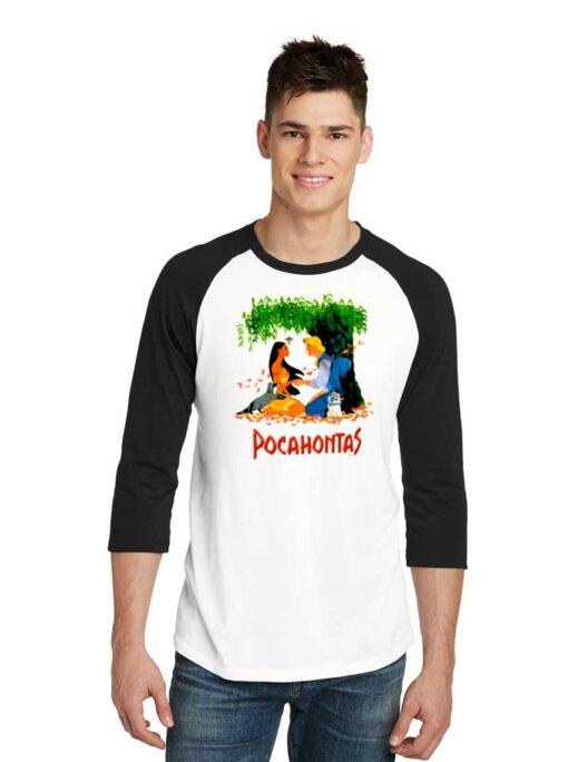 Vintage Disney Pocahontas Movie Raglan Tee