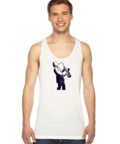 Donald Trump Playing Saxophone Tank Top