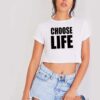 Georges Michael Choose Life Crop Top Shirt