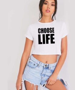 Georges Michael Choose Life Crop Top Shirt
