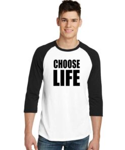 Georges Michael Choose Life Raglan Tee