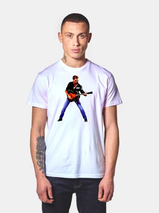 Georges Michael USA Guitar T Shirt