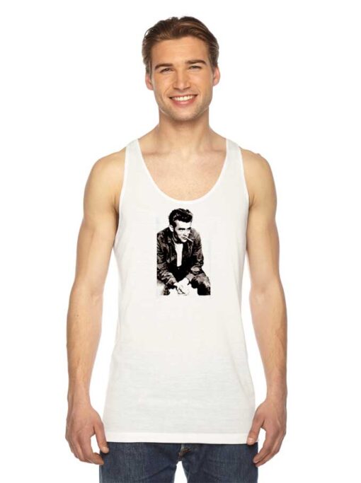 James Dean Smoking Photo Tank Top