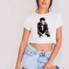 James Dean Smoking Photo Crop Top Shirt