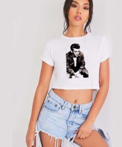 James Dean Smoking Photo Crop Top Shirt