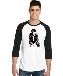 James Dean Smoking Photo Raglan Tee