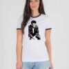 James Dean Smoking Photo Ringer Tee