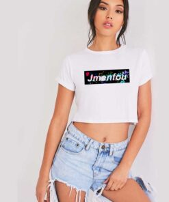 Jmenfou Flower Box Logo Crop Top Shirt