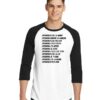 Jmenfou Quote Compilation Raglan Tee