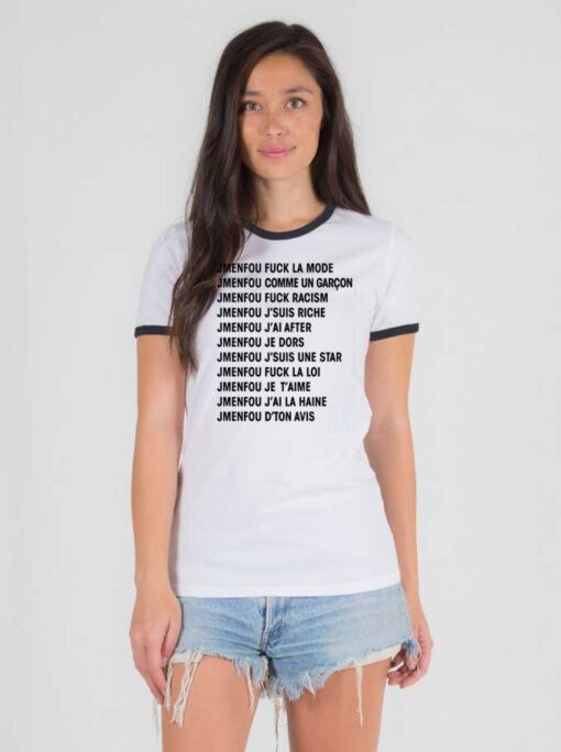 Jmenfou Quote Compilation Ringer Tee