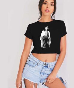 Johnny Hallyday Boxing Cape Crop Top Shirt