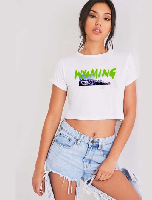 Kanye West Wyoming Mountain Crop Top Shirt