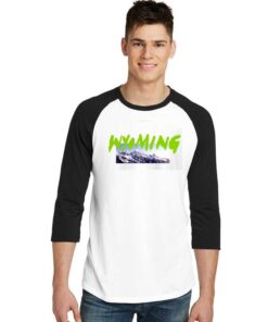 Kanye West Wyoming Mountain Raglan Tee