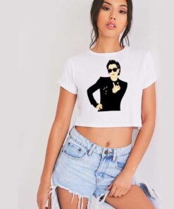 Kylie Jenner Middle Finger Crop Top Shirt