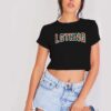 Last King Jersey Style Logo Crop Top Shirt