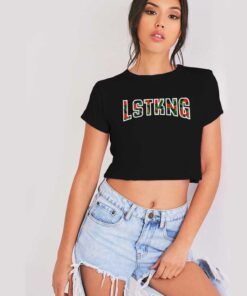 Last King Jersey Style Logo Crop Top Shirt