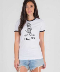 Lil Peep Hell Boy Bart Simpson Ringer Tee