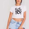 Lil Peep Sus Boy Quote Crop Top Shirt