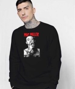 Mac Miller Smoking Picture Sweatshirt