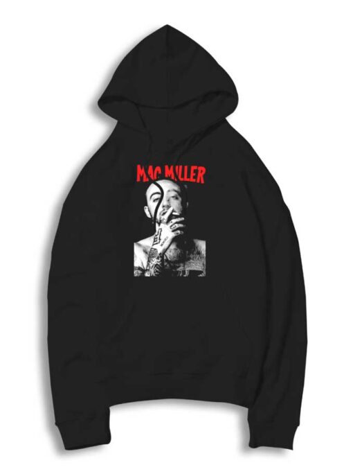 Mac Miller Smoking Picture Hoodie