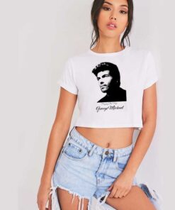 Praying For Time George Michael Crop Top Shirt