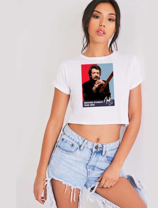 Rip Michael Stanley 1948-2021 Crop Top Shirt