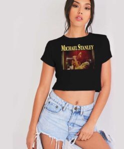 Vintage Michael Stanley Photo Crop Top Shirt