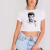 Young Johnny Hallyday Photo Vintage Crop Top Shirt