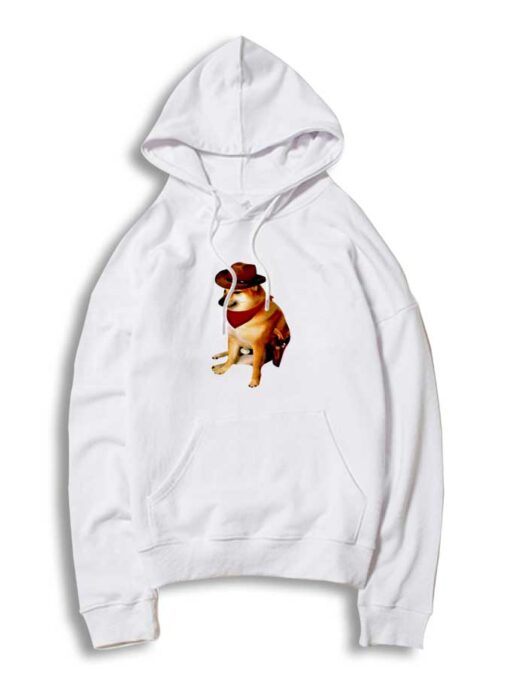 Cheems Doge Cowboy Dog Hoodie